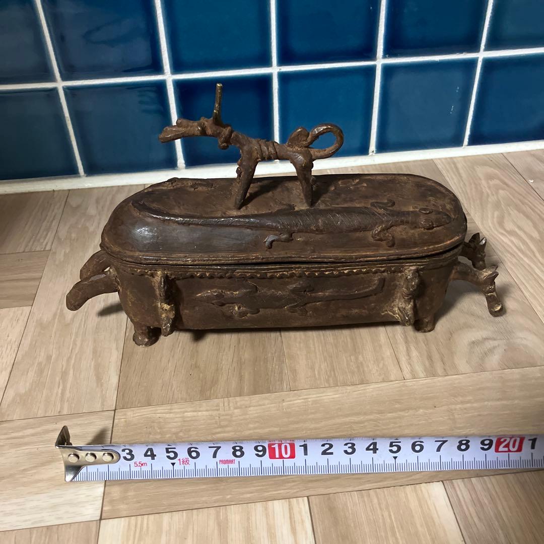 マリ ドゴン族 金属製 ケース マリ ドゴン族 金属製 ケース