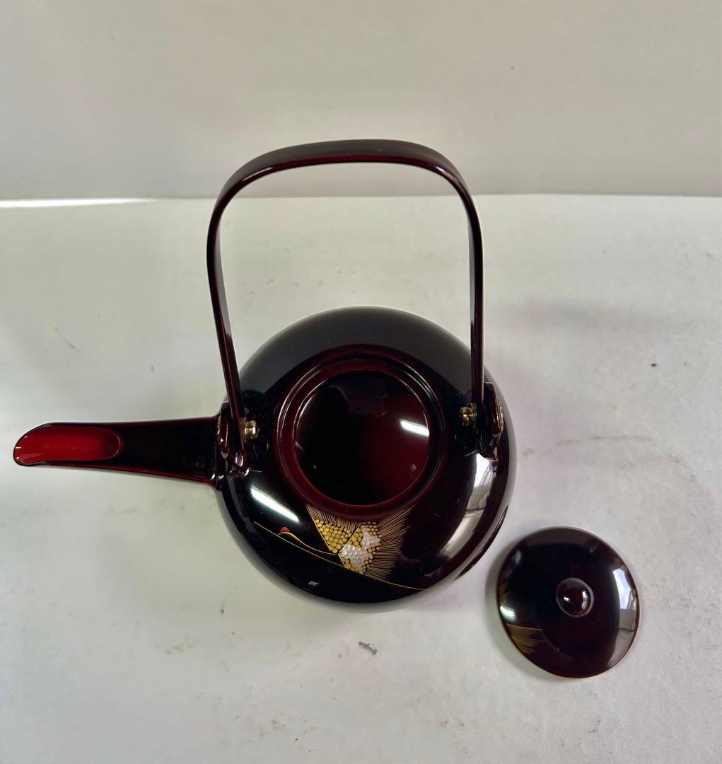 特選 越前漆器 お屠蘇器 立山作 天然木 沈金 蒔絵 箱入り