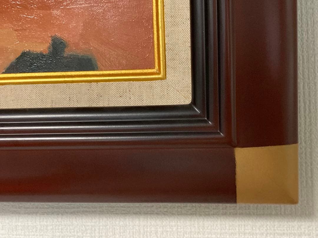 最終値下げ/真作 原画 /大野元三 『マドリッドの日曜日』油彩画(原画) 額装品