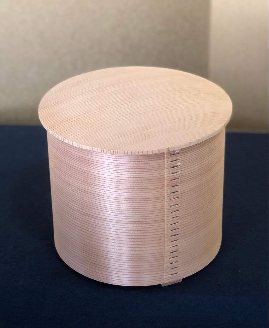 《レ》茶道具 杉木地 曲水指 曲木 高木誠明作 元箱　251201お2