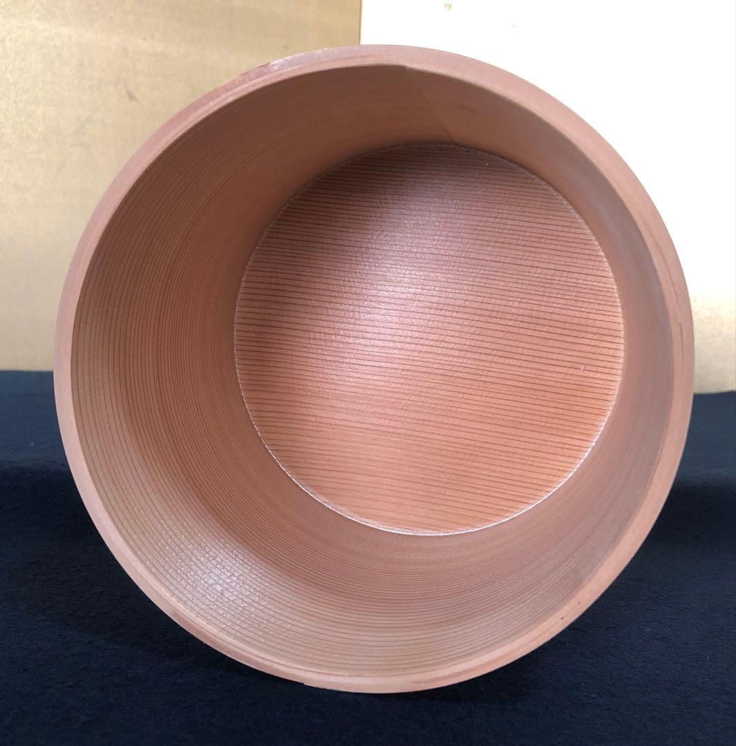 《レ》茶道具 杉木地 曲水指 曲木 高木誠明作 元箱　251201お2