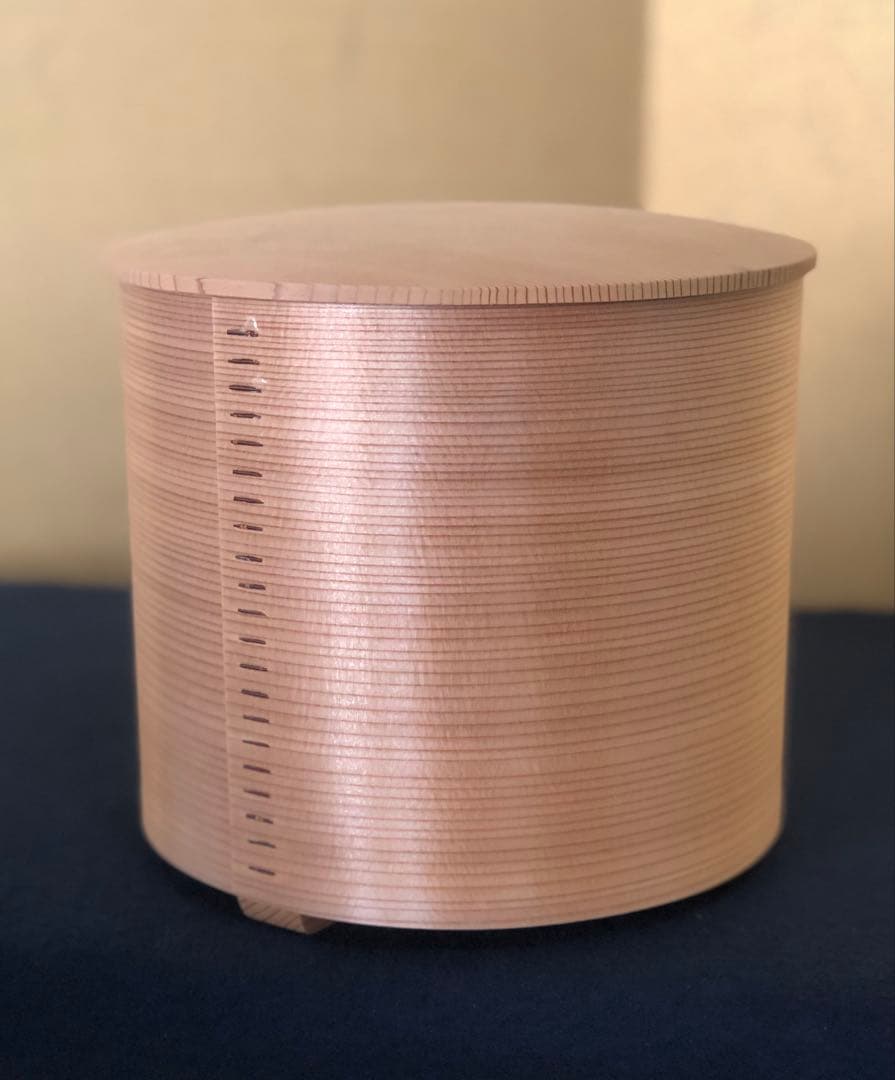 《レ》茶道具 杉木地 曲水指 曲木 高木誠明作 元箱　251201お2