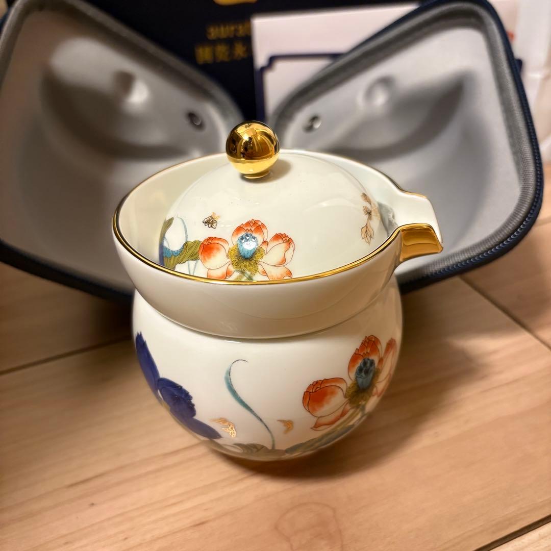 古唐津 お歯黒壺 直径10cm 高16cm