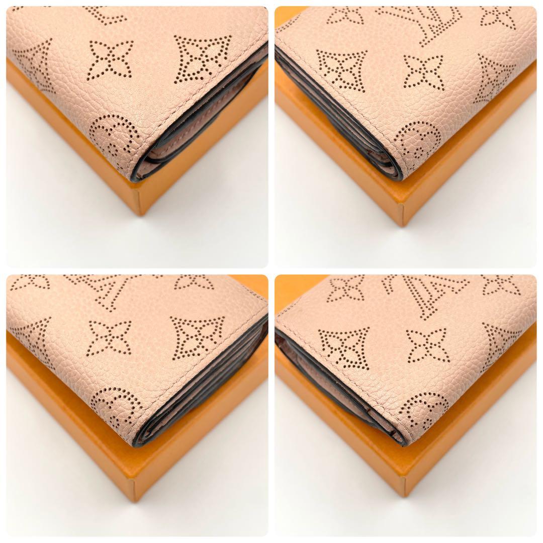 美品★ルイヴィトン　マヒナ　ポルトフォイユ・イリスXS 三つ折り財布　箱・保存袋