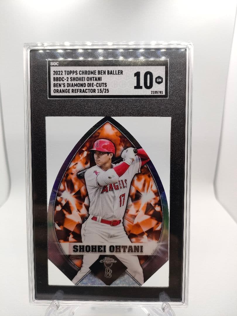 25枚限定！SGC10評価！ダイヤカット！】Topps 2022年 大谷翔平