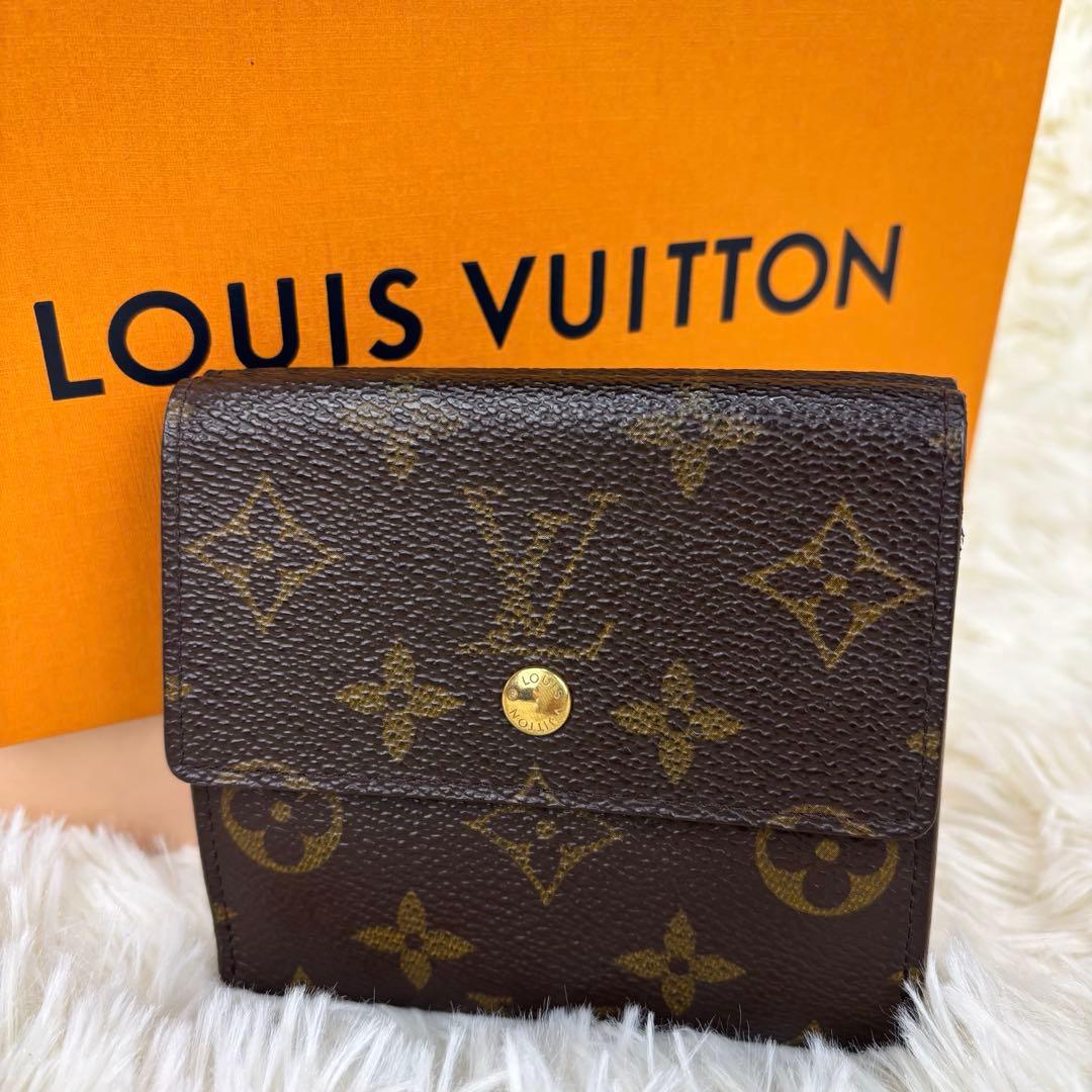 ルイヴィトン モノグラム Wホック 三つ折り 財布