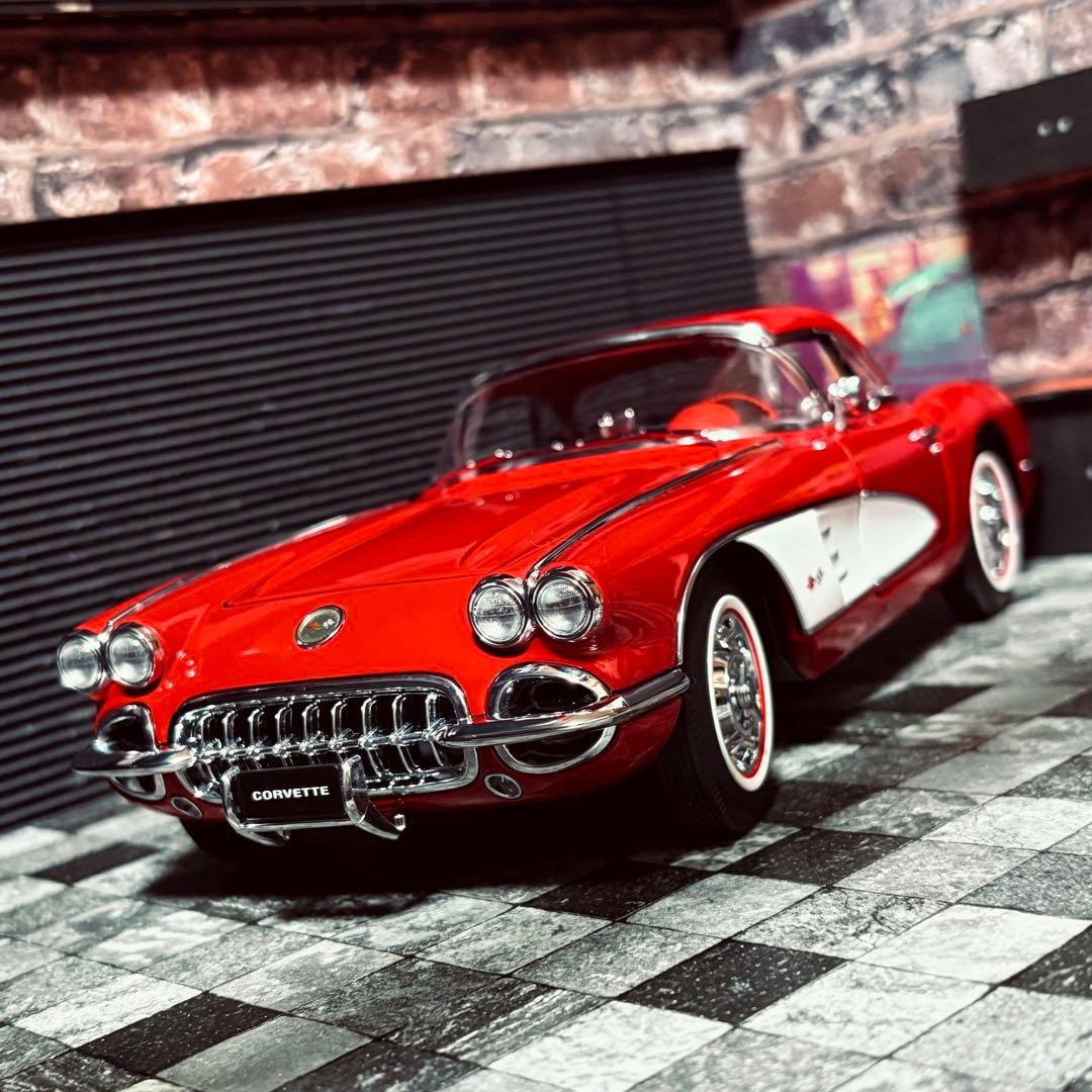 1/18 AUTOart シボレー コルベット C1 ローマレッド 1959