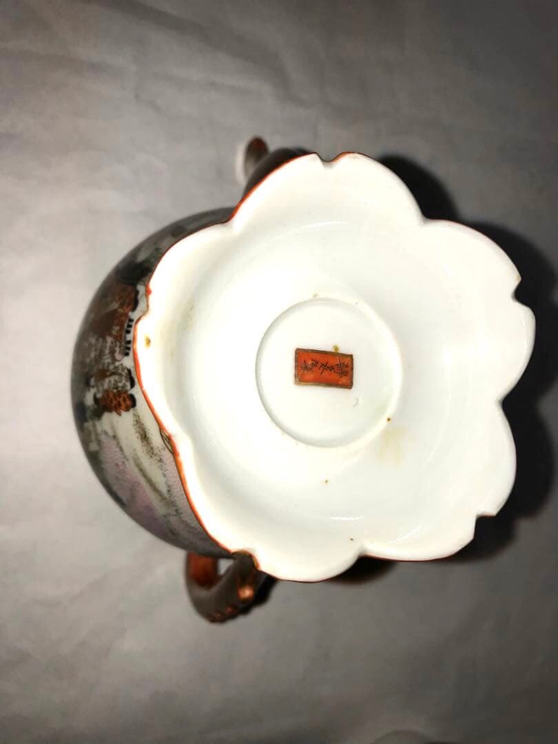 綿埜製]九谷焼ティーポット(花魁道中花見図)