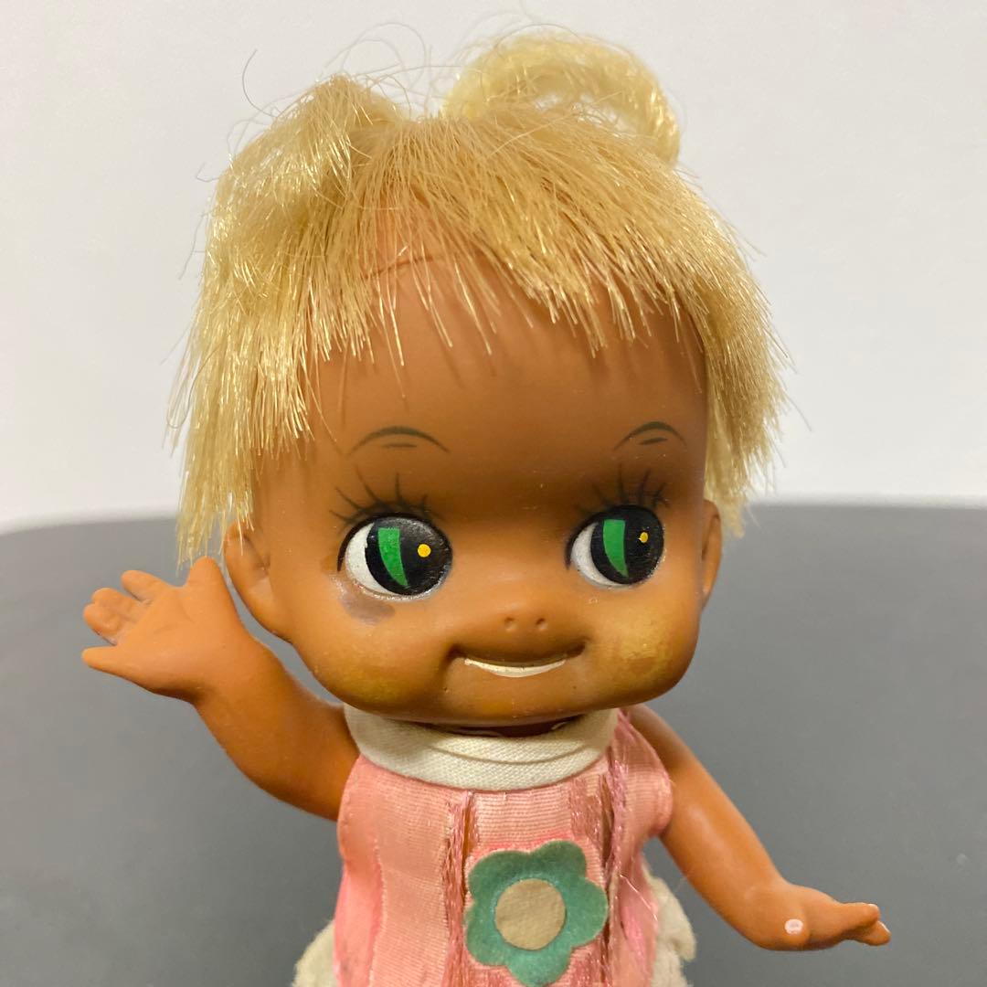 当時物 S JAPAN セキグチ ソフビ人形 ローラちゃん くろんぼ人形