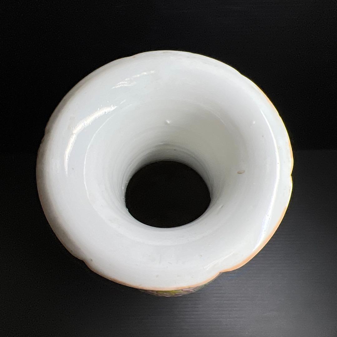 中国清時代 粉彩花瓶 高さ約25㎝ 東Y7-1208☆2F