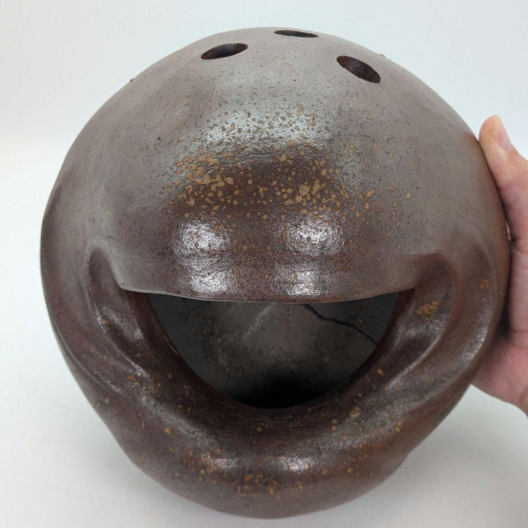 大正昭和初期 備前焼 三足手あぶり 火鉢 火もらい 香炉 香爐 香道具 花器