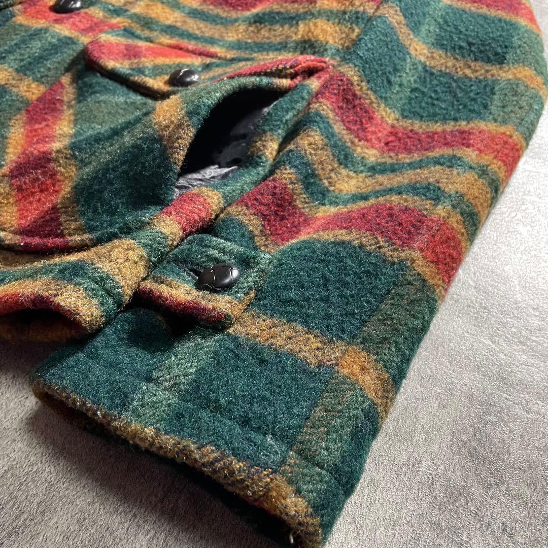 美品FIDELITYフィディリティウール チェック柄ジャケットUSA製サイズM