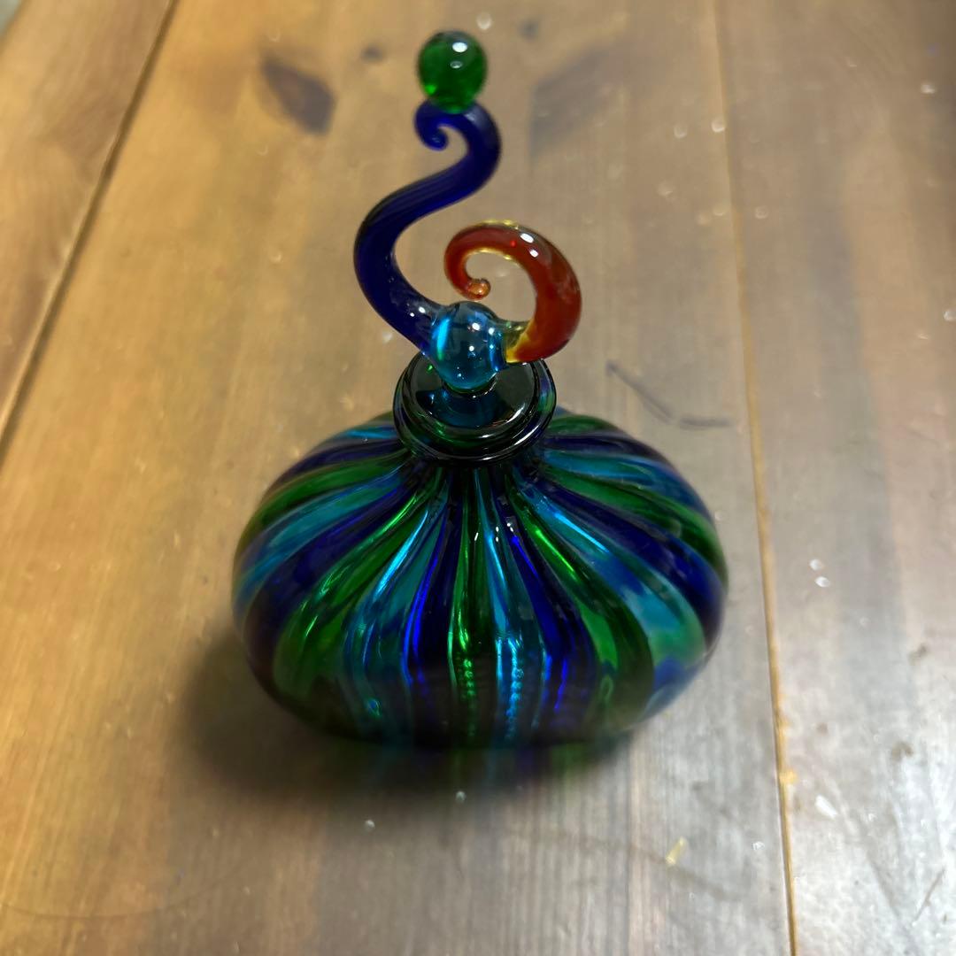 F & M Ballarin ヴェネチアンガラス 香水瓶大 ムラーノ 工芸品 F & M