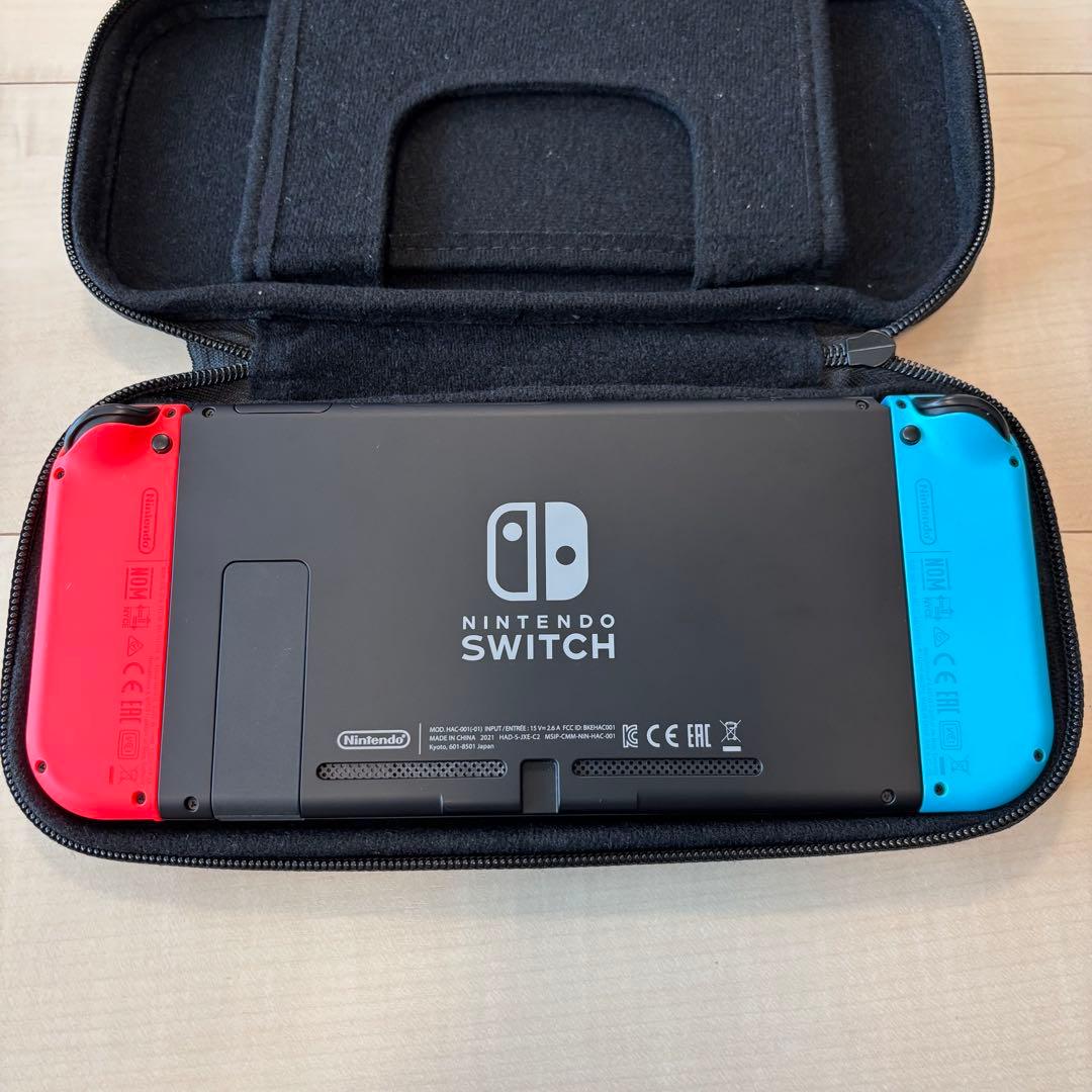 【送料無料】Nintendo Switch 青/赤 本体 ACアダプター付き