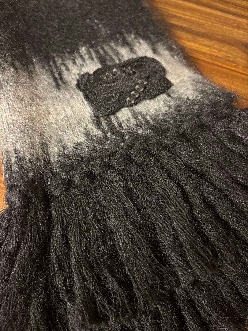 Mame Kurogouch Wool Mohair Knitted Scarf - メルカリ