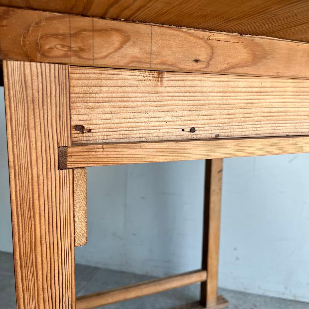 アンティーク 平机 テーブル 無垢材 デスク z484