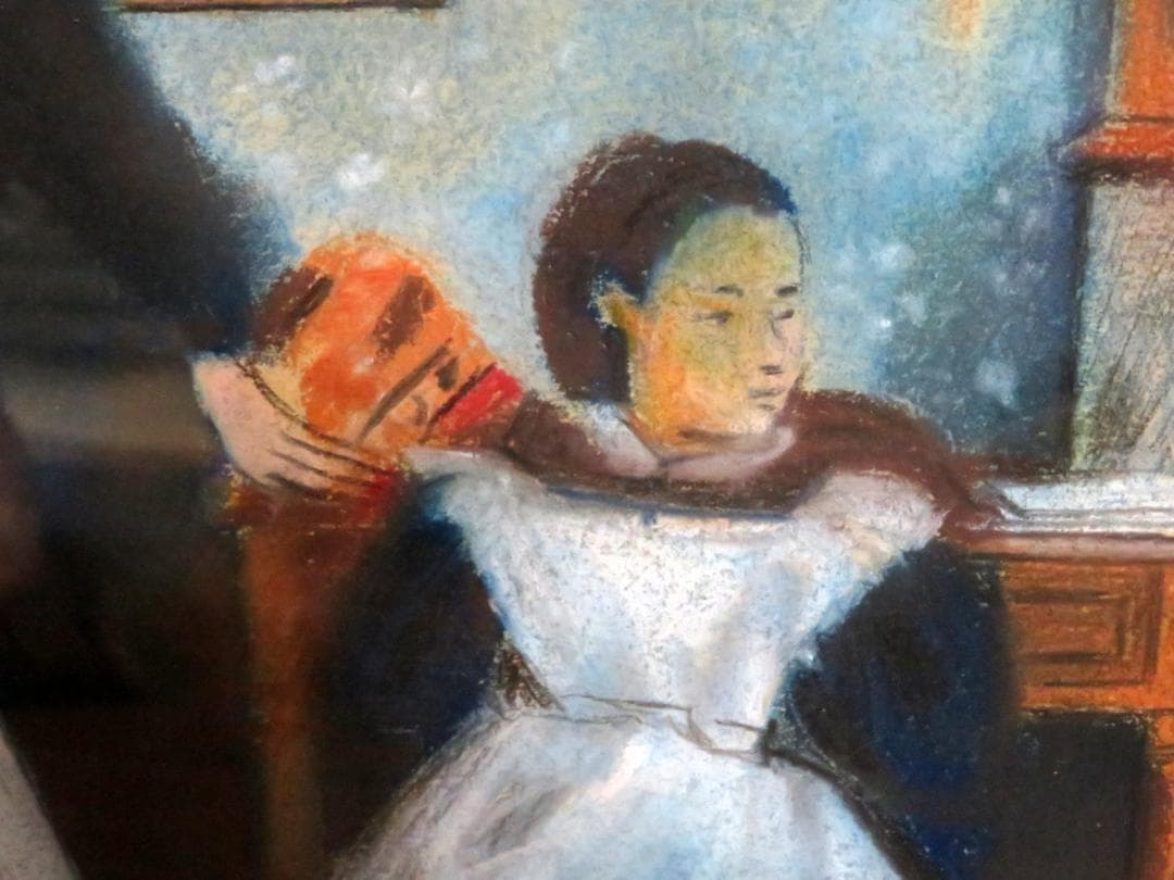 エドガー・ドガ ベレッリ一家 ミクストメディア 油彩 水彩 肉筆