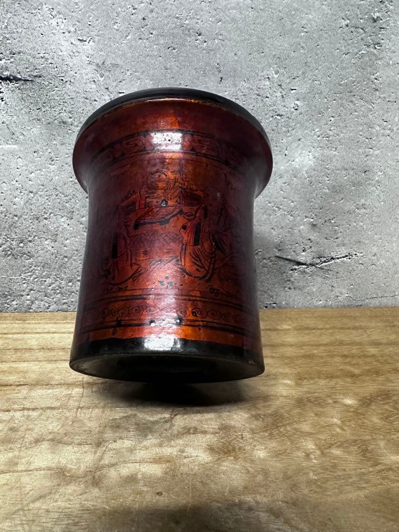 漆　筆筒　書道　文房具　中国美術　骨董品　アンティーク
