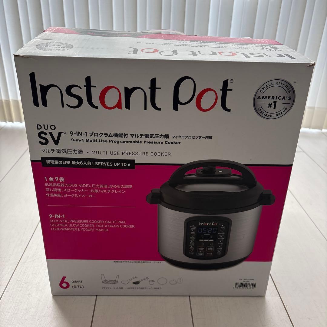 Instant Pot Duo SV 9-in-1 電気圧力鍋 - メルカリ