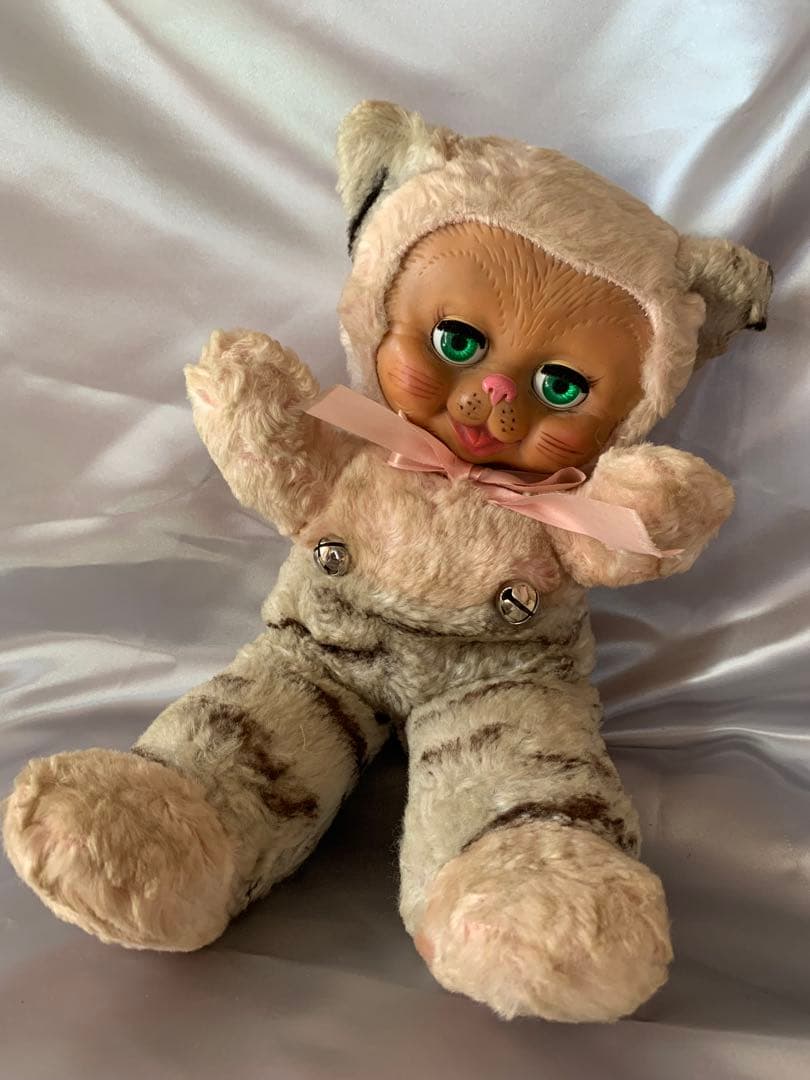 ビンテージドール　ラバーフェイス　ガンド　キティ　スリープアイ　ラバードール　猫