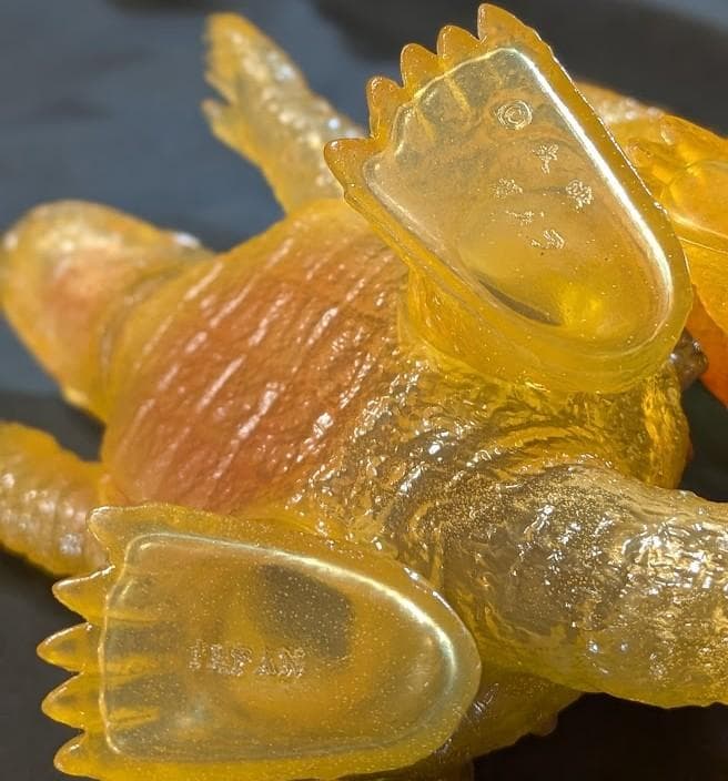 昭和ガメラ＆バルゴン＆ギャオス（日東復刻）クリアミドルソフビフィギュア３体セット