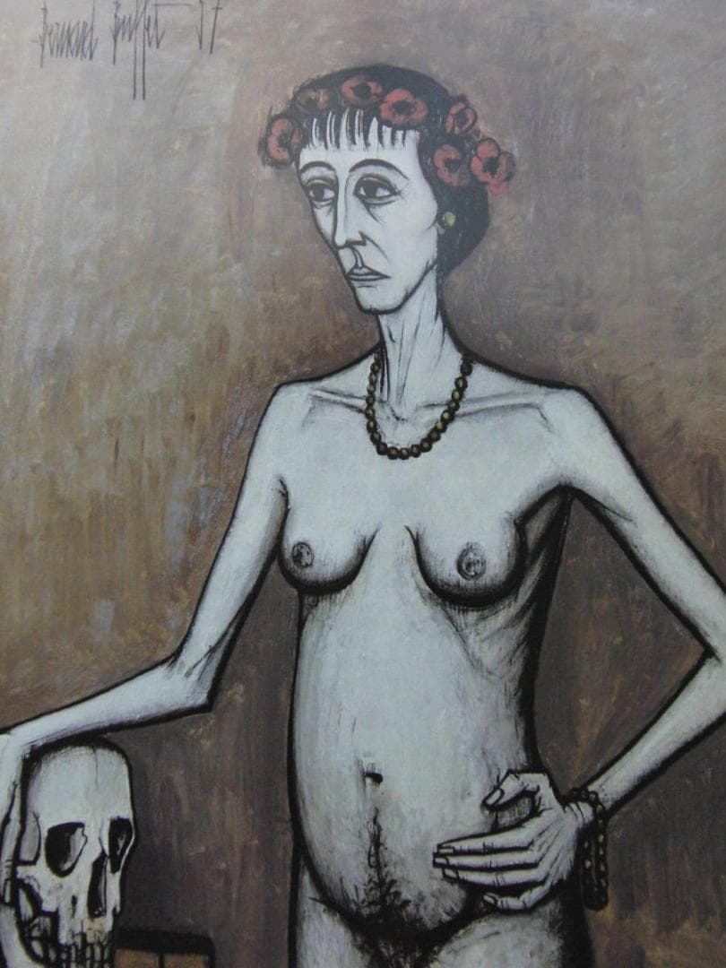 ベルナール・ビュッフェ、「Sainte Madeleine」、希少画集の額装画