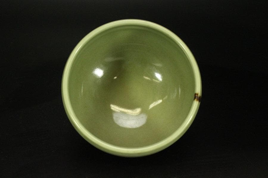 飛青磁 建水 煎茶 亀水 美品(メ1135)