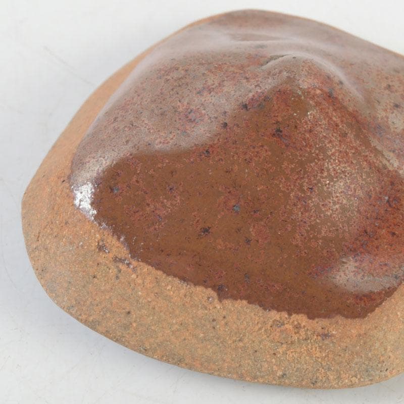 茶道具　柿　香合　共箱　V　9670