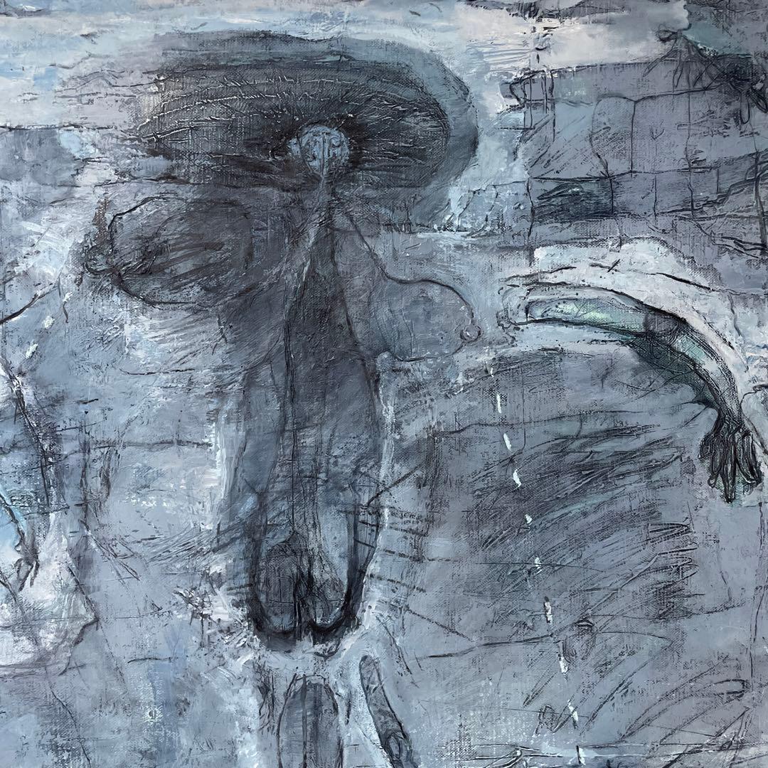 黒田克正『おんな』1979年7月作 ギャラリー取扱作 油彩 抽象画 原画