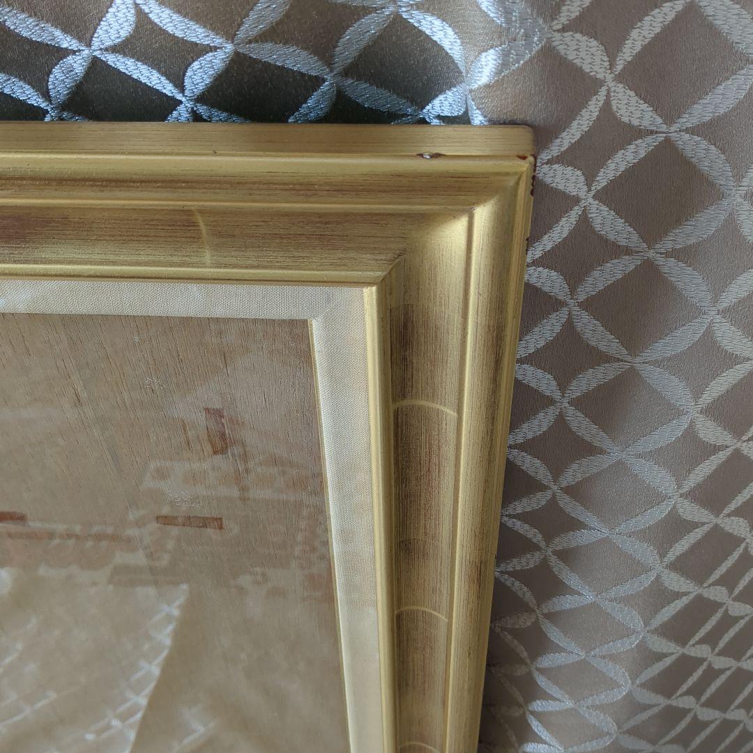 金色 F15 号 油彩額縁 木製