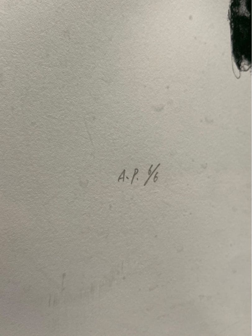 舟越桂 「言葉で描かれた地図」 1994年 リトグラフ