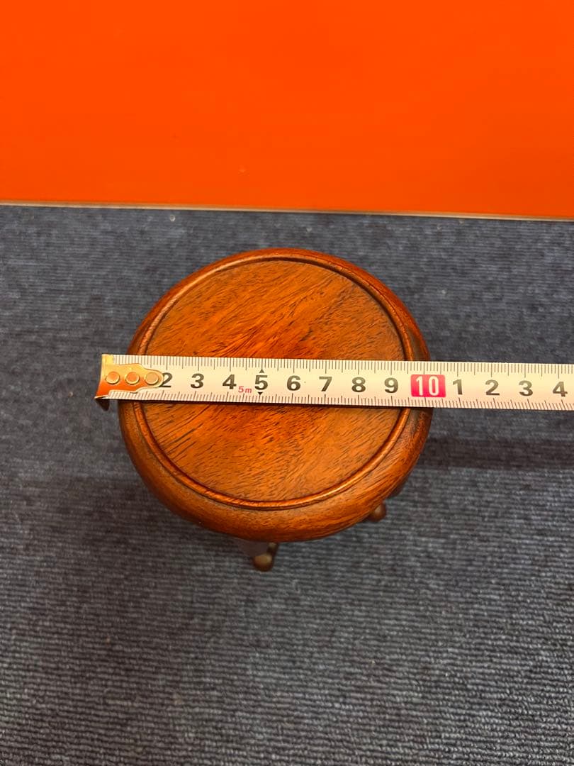 1453 花梨 唐木 天然木 ミニ花台 飾台 香炉台 中国美術