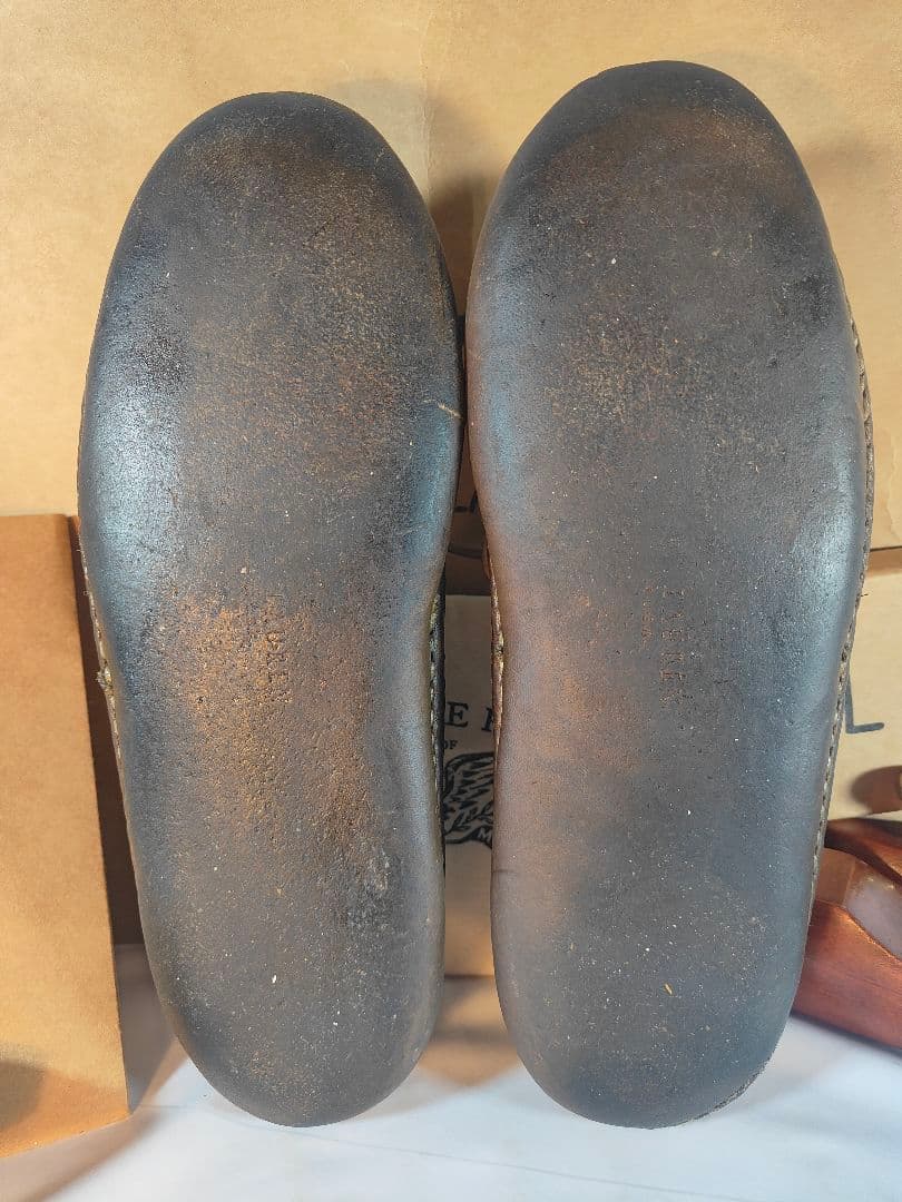 【Vintage】USA製 RALPH LAUREN　モカシンシューズ　高級革靴