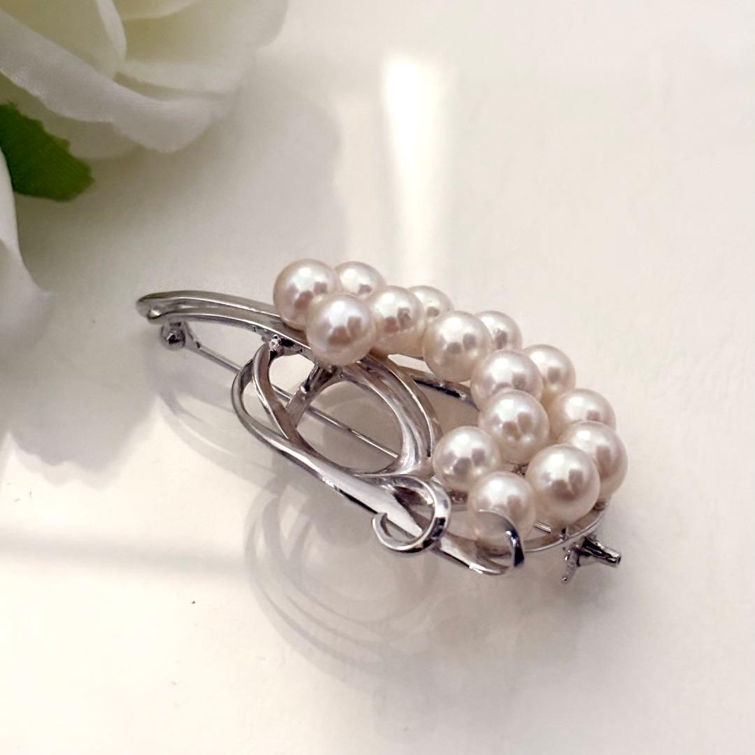 290【タサキ】シルバー パール ブローチ ブローチ5点 TASAKI 田崎真珠