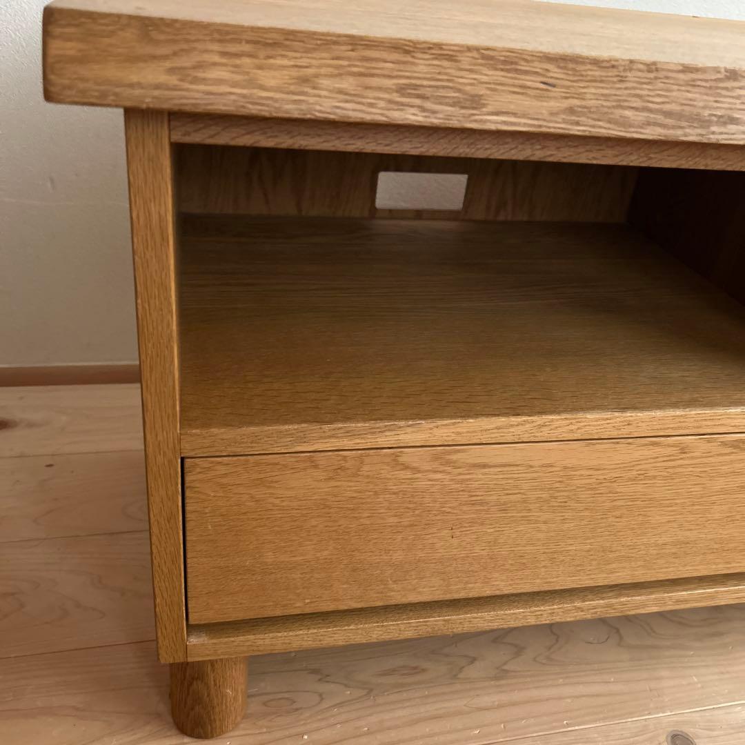 サカミツ家具】テレビボード無垢ナラテレビ台 引き出し付き