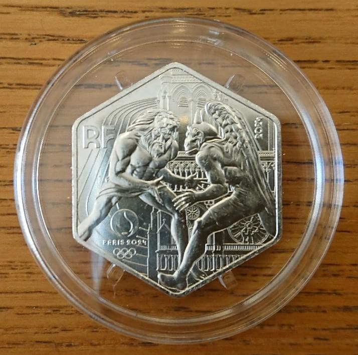 フランス パリ2024 オリンピック開催記念 六角形 10ユーロ 銀貨4枚
