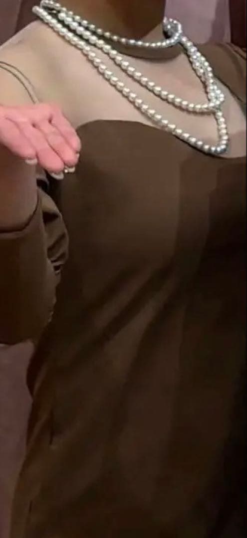 【最終値下げ】ameri LAKECURVE TRICOT RIB DRESS