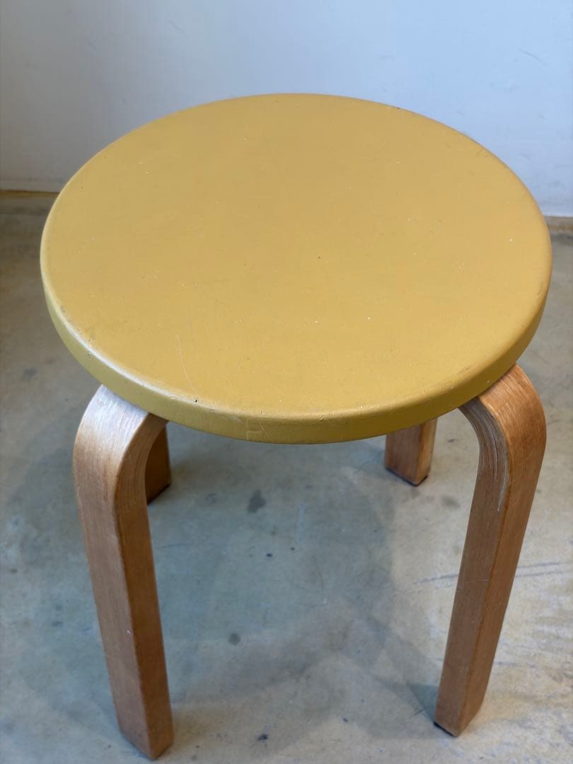 50-60's Artek stool E60 ヘルシンキ焼印スタンプ有