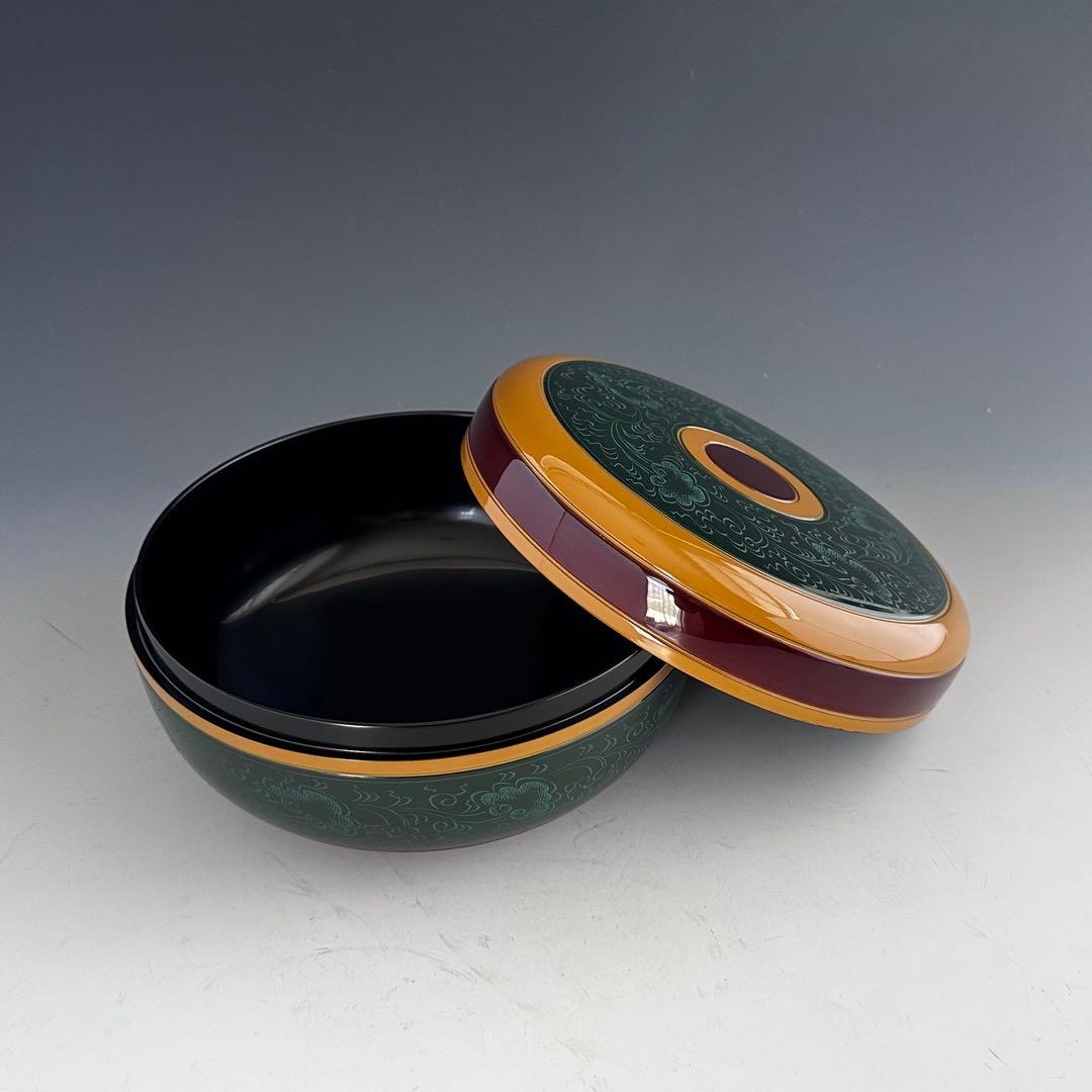 茶道具 惺斎好 独楽塗 喰籠 菓子器 山中塗 辻石斎 共