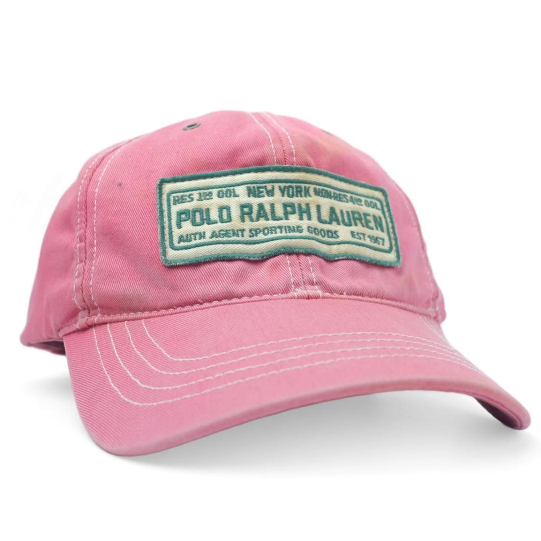 90s Polo by Ralph Lauren キャップ レッド/赤 星条旗 POLO RALPH LAUREN - 90's ポロ ラルフローレン 星条旗 ダッドキャップ