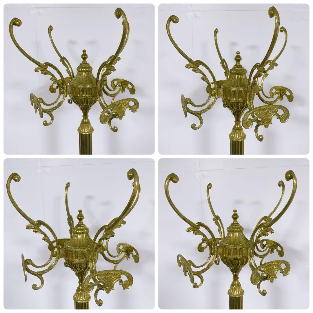 hide様】大理石 真鍮コートハンガー イタリア製 ゴールド アンティーク