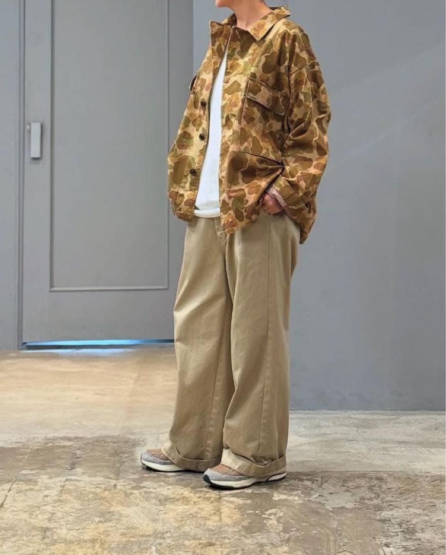 chimala（チマラ）】チノトラウザーズ32 ベージュ チノパンメンズ