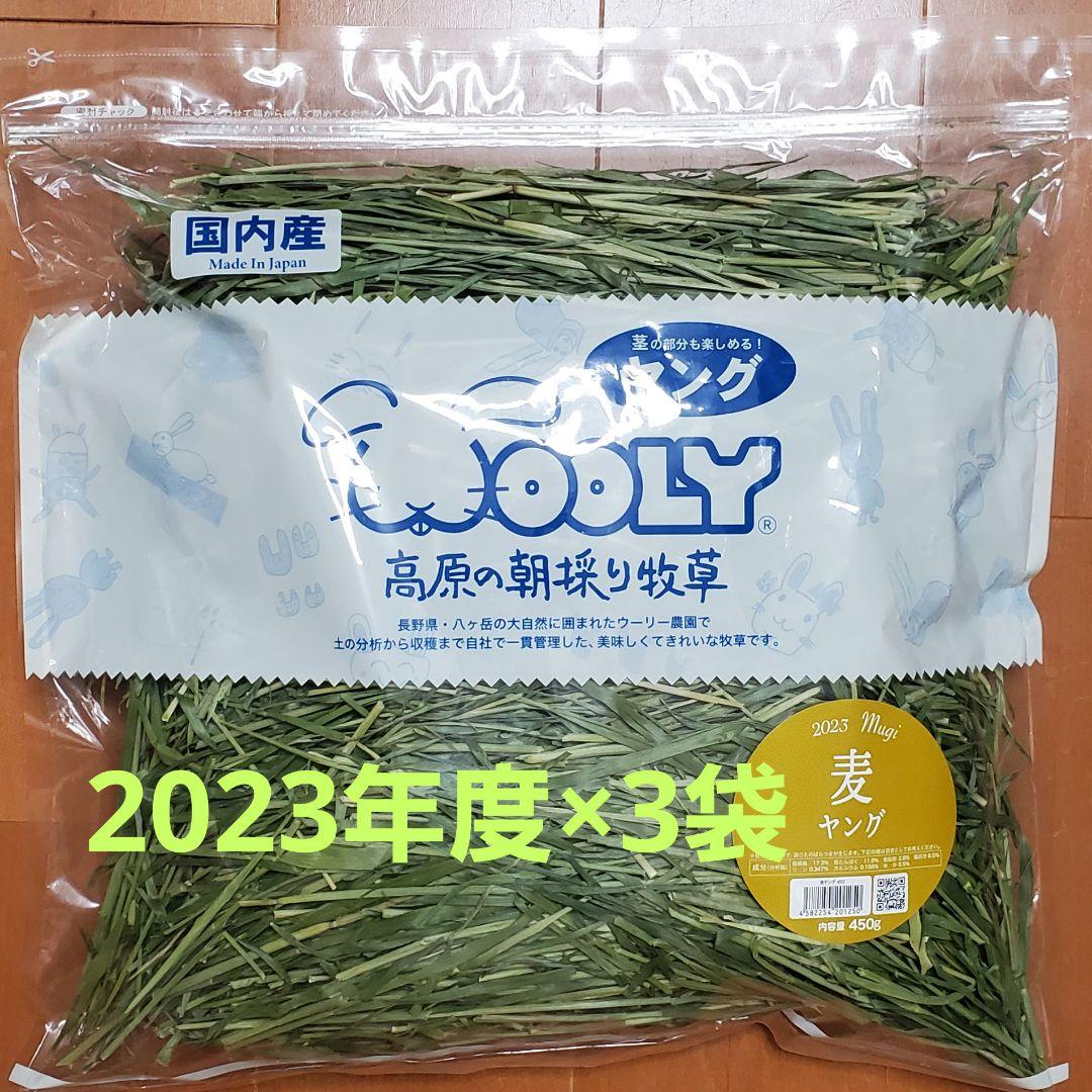 ウーリー高原の朝採り牧草 麦ヤング 2023 2袋