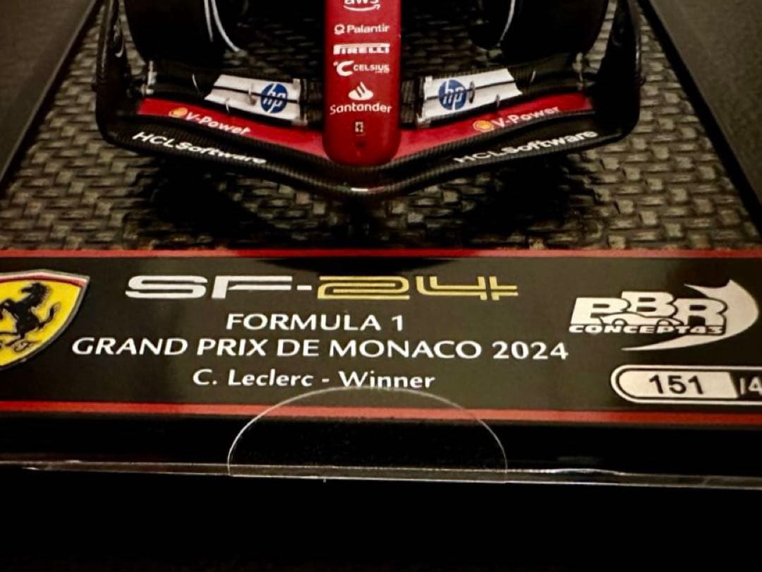 BBR sf-24 モナコGP ルクレール優勝