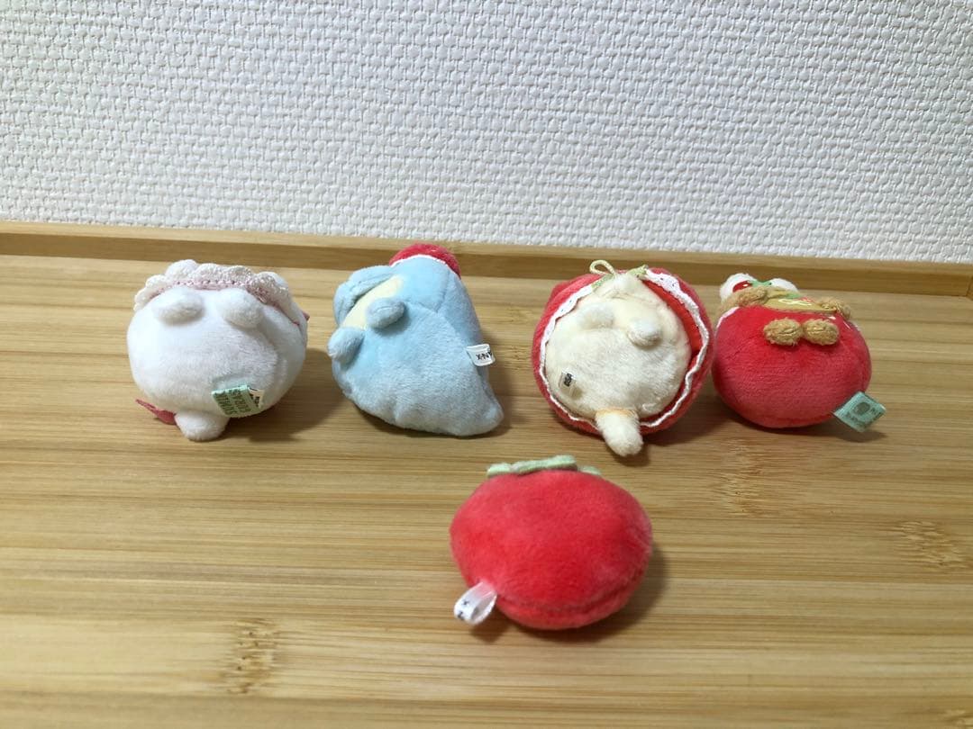 【匿名配送】喫茶すみっコでいちごフェア いちごのおうち　ぬいぐるみセット