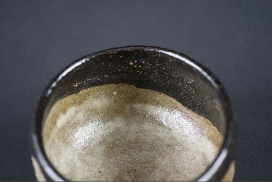 三代 中村道年 作 黒楽茶碗 銘 雪道 『大徳寺黄梅院小林