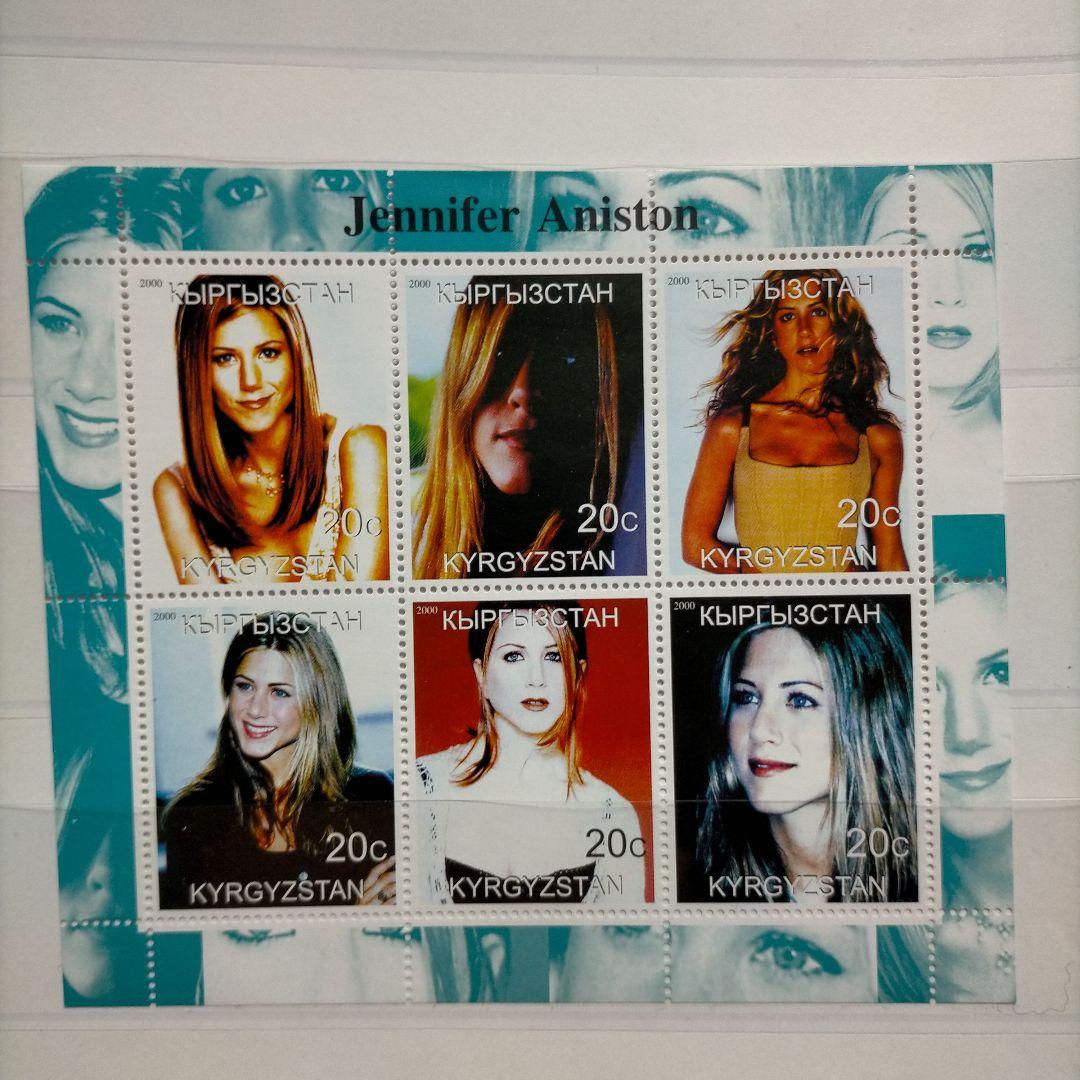 【売約】外国切手 有名俳優・歌手 女性 芸能人シリーズ切手シート未使用  8種