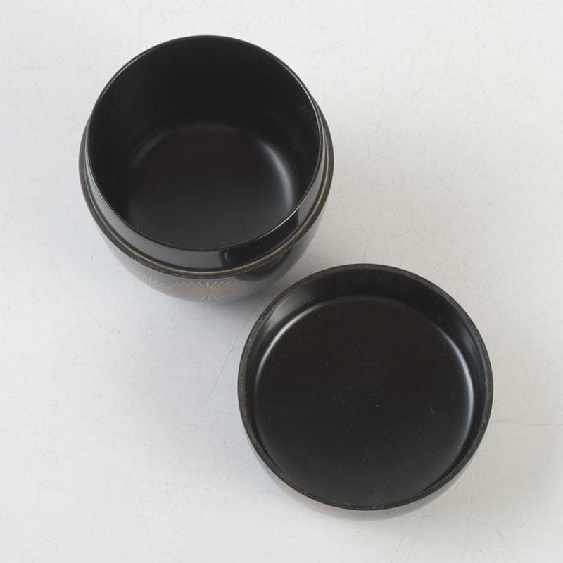 茶道具 中村湖彩作 朝顔蒔絵 中棗 共布共箱 V 9288 - メルカリ