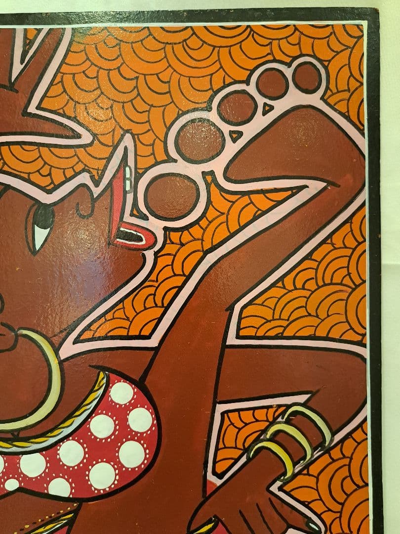 ヨ*コ様 ティンガティンガ 原画 MR•MALIKITA ママアフリカ茶