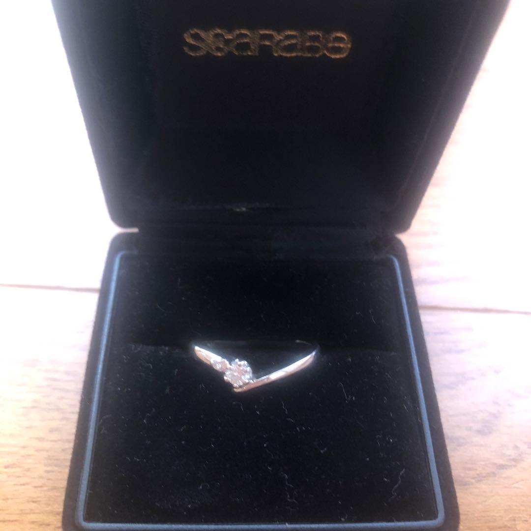 pt900 ダイヤモンド指輪